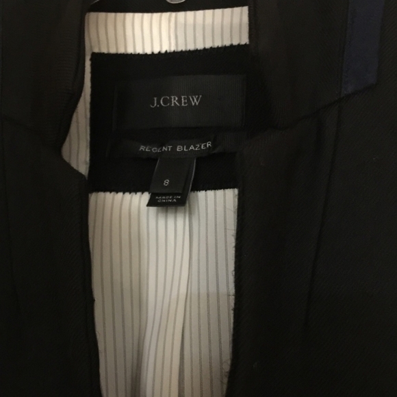 J. Crew Regent Blazer in Wool Flannel Black size 8 - Picture 9 of 13